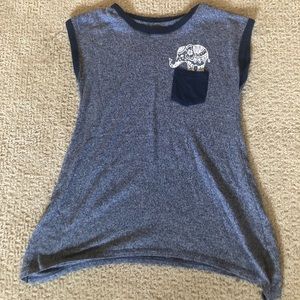 Elephant Embellished Tee, L